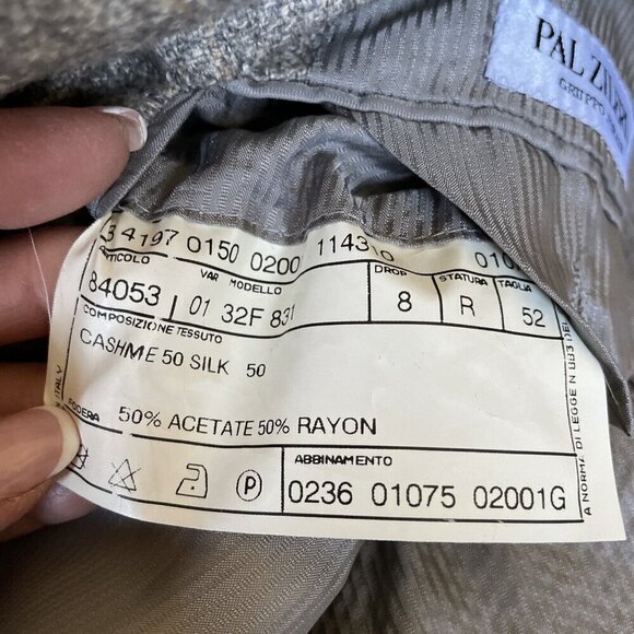 Vintage Pal Zileri Men's Sport Coat Blazer US 42R (EU 52R) Silk Cashmere Italy - Picture 14 of 16